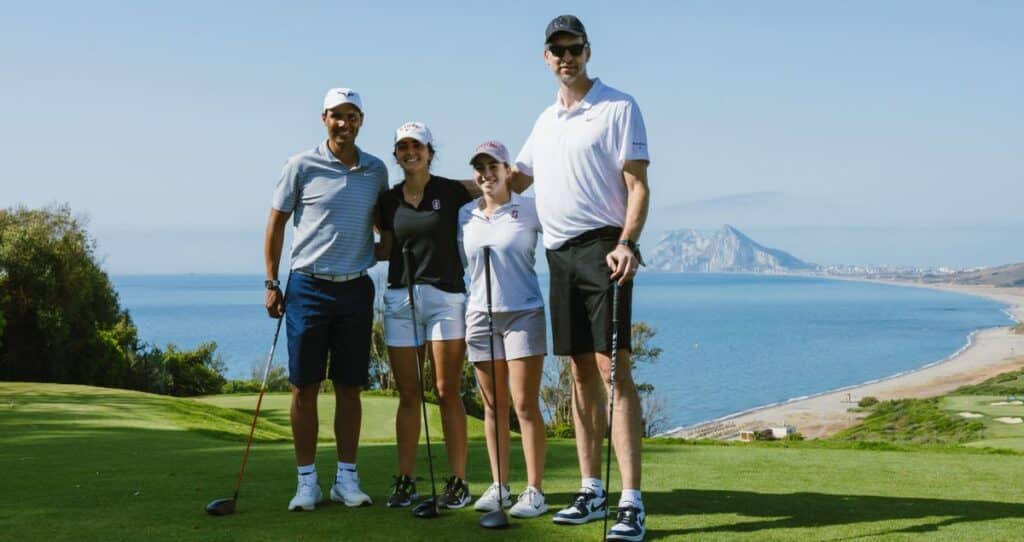 Pau Gasol y Nadal en el hoyo 5 de La Hacienda Links Golf Resort Pau Gasol y Nadal en el hoyo 5 de La Hacienda Links Golf Resort